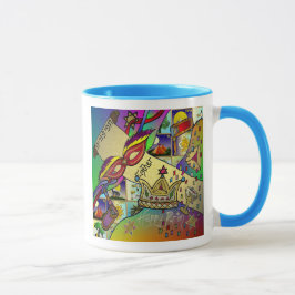Taza Purim Esther Celebración Arte ligero Imprimir