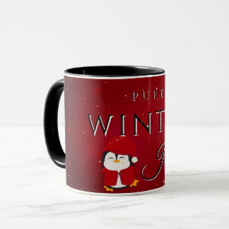 Taza Puro Gozo Invernal con Pingüino