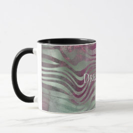 Taza Purple Burgundy Aqua Mint Zebra