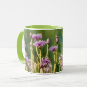 Taza Purple Flower Garden Flower Flower Art Mug Cup