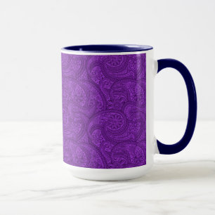 Taza Purple Paisley