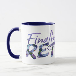 Taza Purple Phlox Retirement Mug
