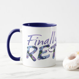 Taza Purple Phlox Retirement Mug