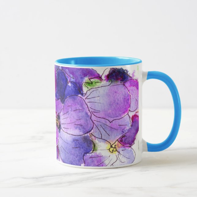 Taza Purple Wallflower Ringer Mug (Derecha)