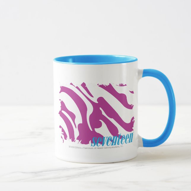 Taza Púrpura 3 de la cebra (Derecha)