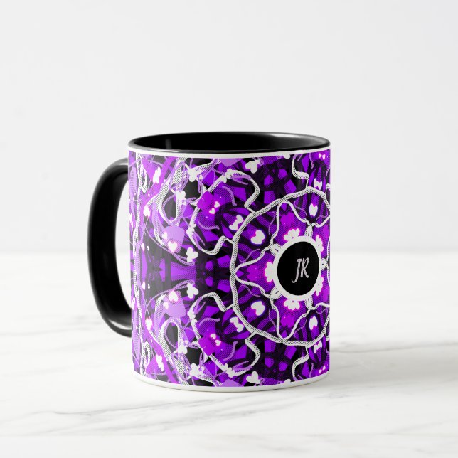 Taza Púrpura abstraído (Anverso izquierdo)