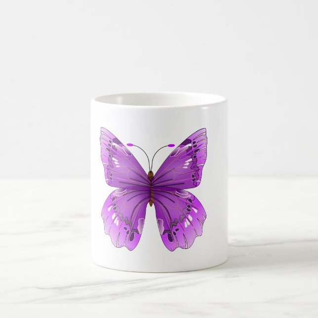 Taza púrpura de la mariposa (Centro)