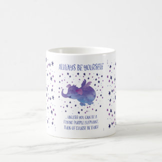 Taza púrpura del elefante