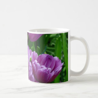 Taza púrpura del tulipán