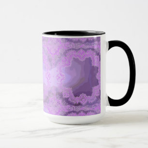 Taza Púrpura Handkerhead Resumen Ringer Mug