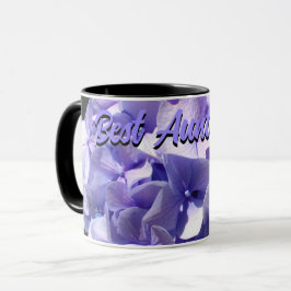 Taza Púrpura Hydrangea flores púrpura mejor tía nunca