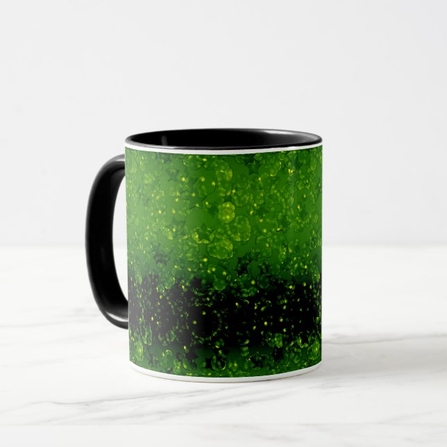 Taza Purpurina brillan sin soldadura confetti verde bri (Anverso izquierdo)