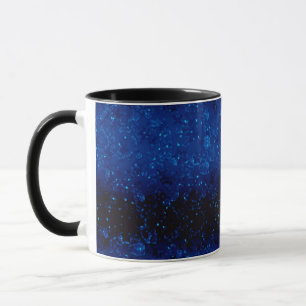 Taza Purpurina brillo sin fisuras confeti azul marino b