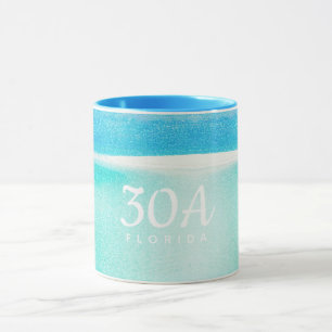 Taza Purpurina de playa Sparkling Sand Ocean 30A