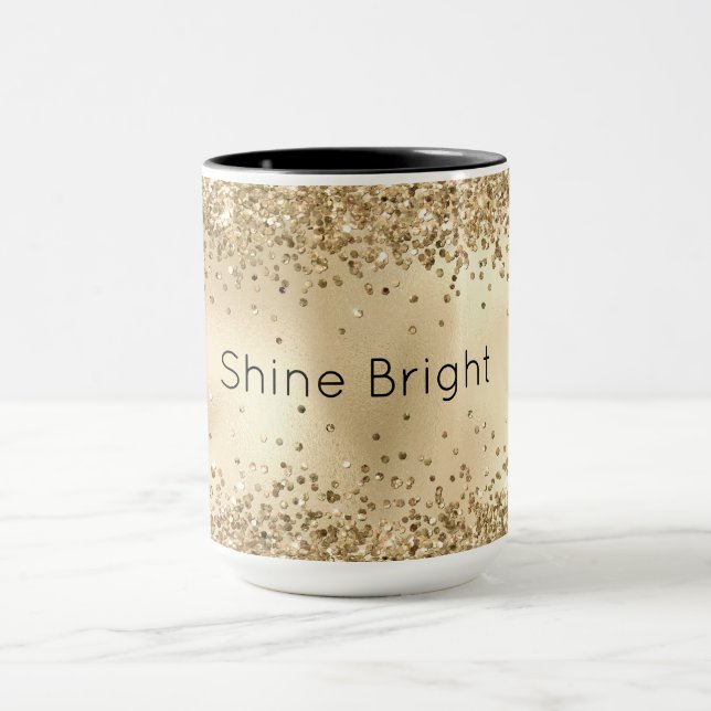 Taza Purpurina Glitzy Gold Sparkle     (Centro)