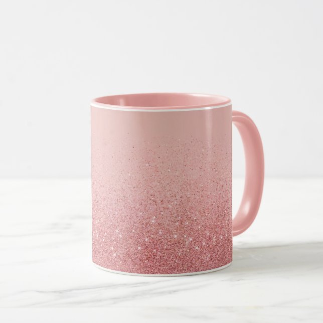Taza Purpurina rosa Combo Mug (Anverso derecho)