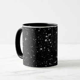 Taza Purpurina Stars2 - Negro de plata
