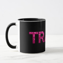Taza Purpurina Trash Hot Pink