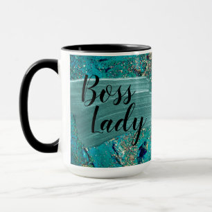 Taza Purpurinoso Aqua Paint sorprende al Jefe Lady