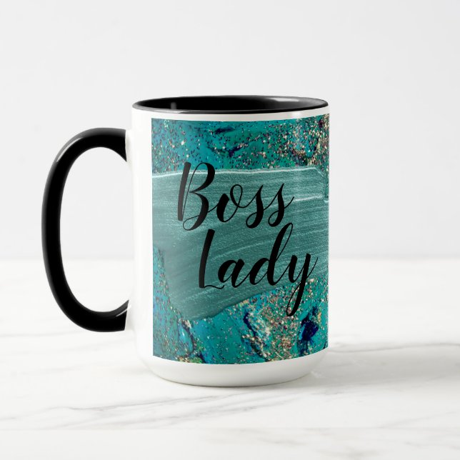 Taza Purpurinoso Aqua Paint sorprende al Jefe Lady (Izquierda)