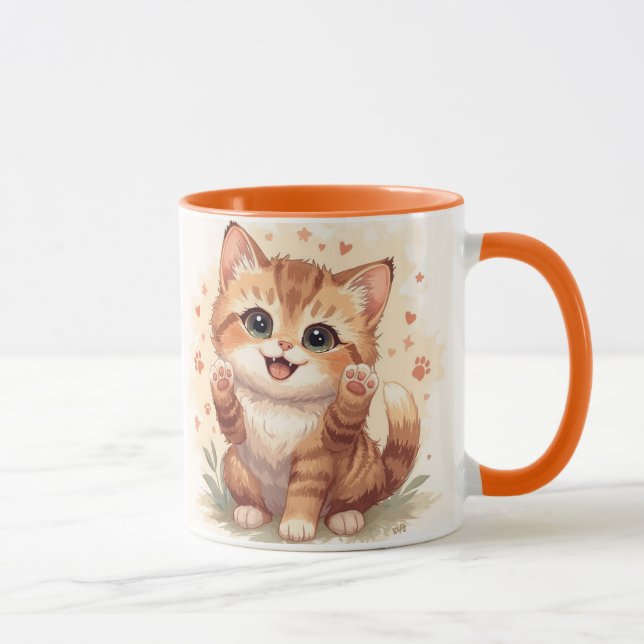 Taza "Purrfect Cat Mug: Twinkle & Play" (Derecha)