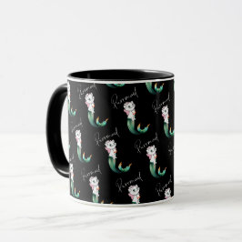 Taza Purrmaid de gatito de gatito de comadreja - Diseño