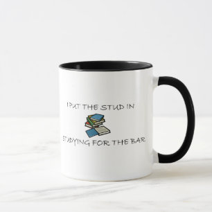 Taza Puse el perno prisionero en estudiar para la barra