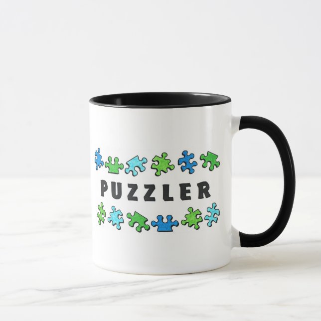 Taza Puzzler con los pedazos del rompecabezas (Derecha)