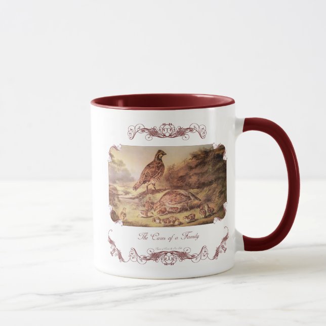 Taza Quail Family Coffee Mug (Derecha)