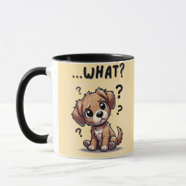 Taza "¿qué?" Adorable Personalizado confuso