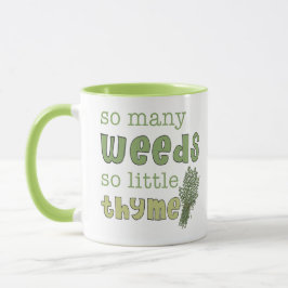 Taza que cultiva un huerto divertida de tan muchas