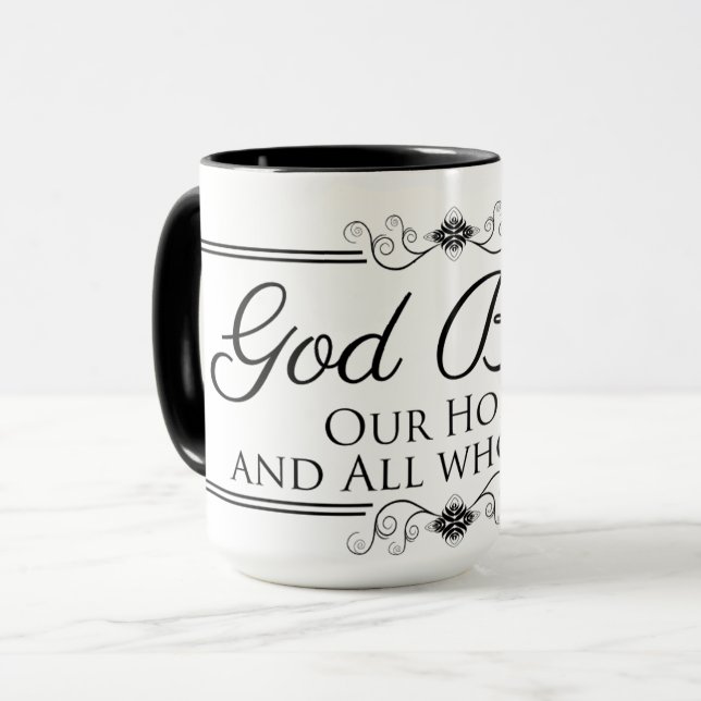 Taza Que Dios bendiga nuestra casa (Anverso izquierdo)