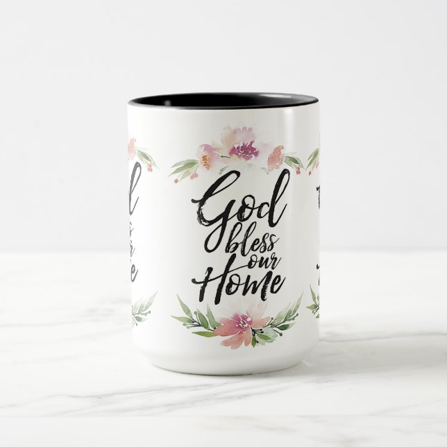 Taza Que Dios bendiga nuestra casa (Centro)