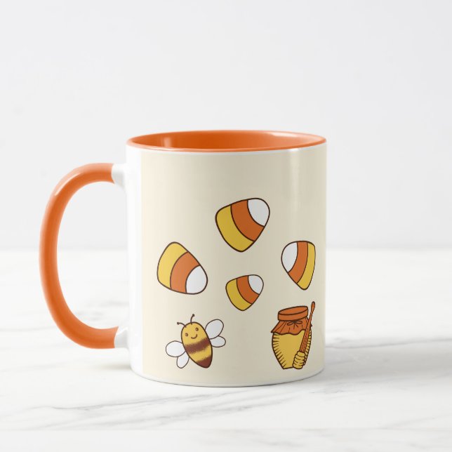 Taza Qué Dulces Son Tus Palabras Candy Corn (Izquierda)