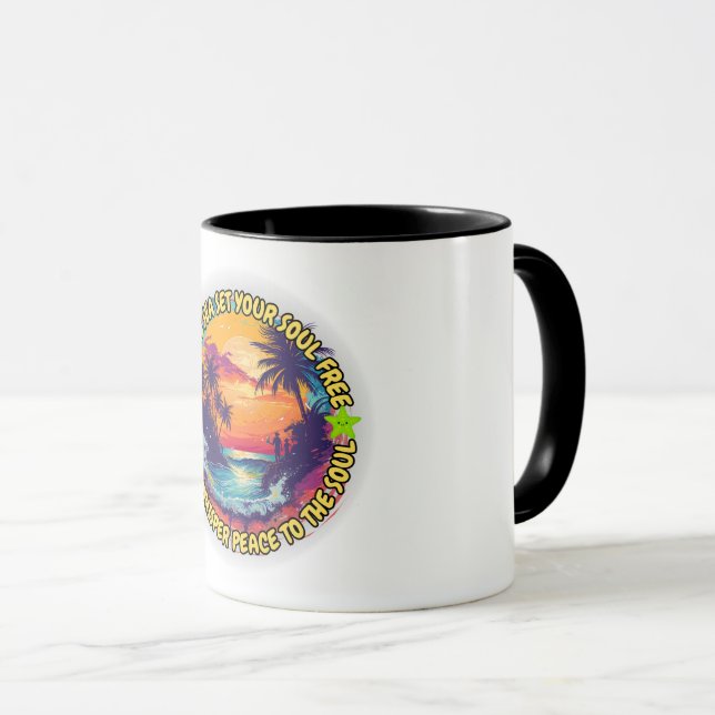 Taza Que el mar libere tu alma (Anverso derecho)