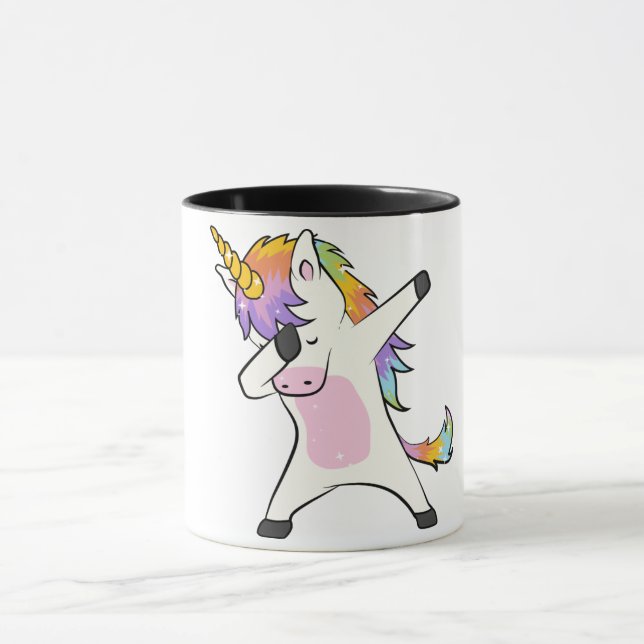 Taza que frota del unicornio lindo único nueva (Centro)