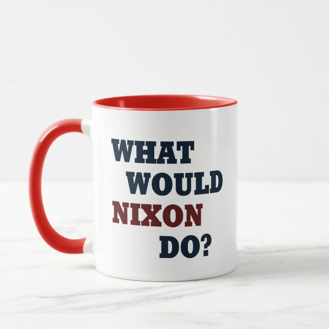 Taza ¿Qué Haría Nixon? (Izquierda)