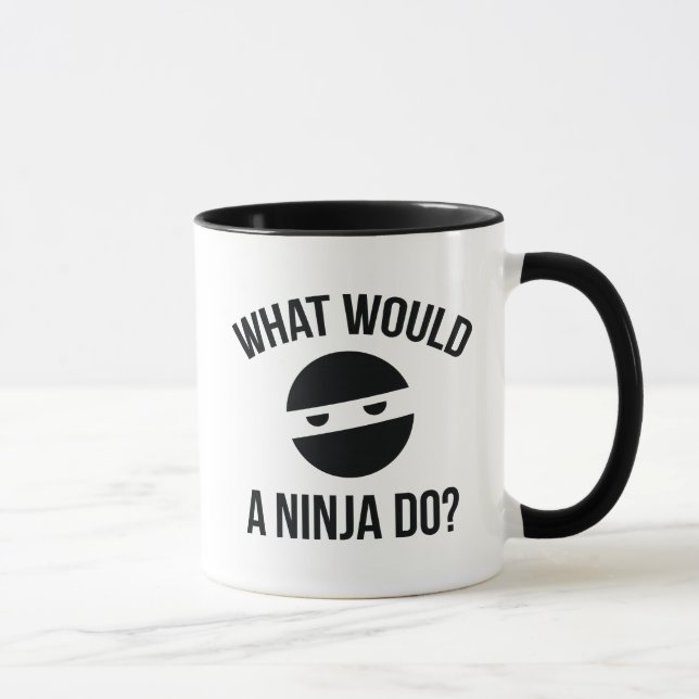 Taza ¿Qué Haría Un Ninja? (Derecha)