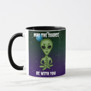 Taza Que la fuente esté contigo   Planetas extranjeros