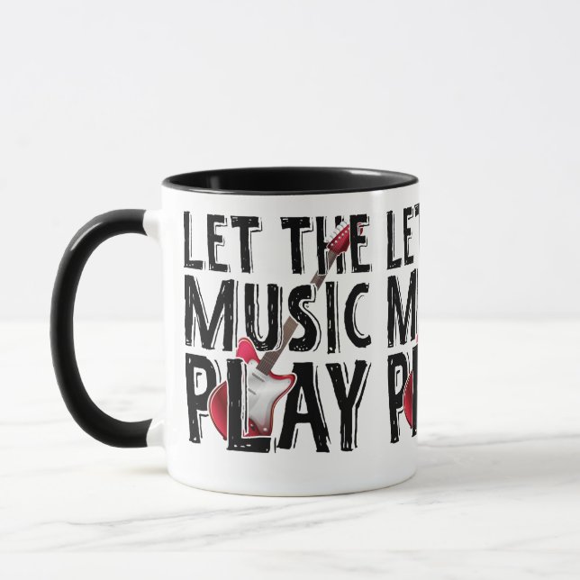Taza Que la música toque guitarra eléctrica (Izquierda)