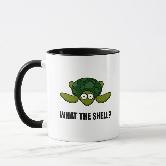 Taza Qué la tortuga de Shell divertida (Izquierda)