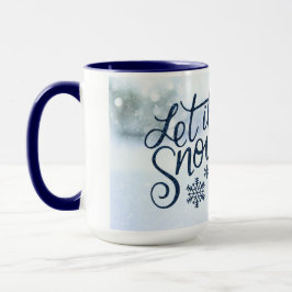 Taza Que Nieva a Snowman Gran Mug