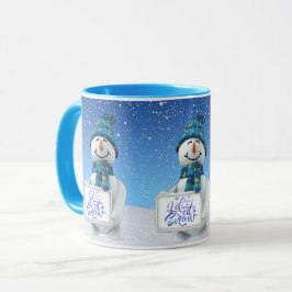 Taza Que nieve Navidades Mug