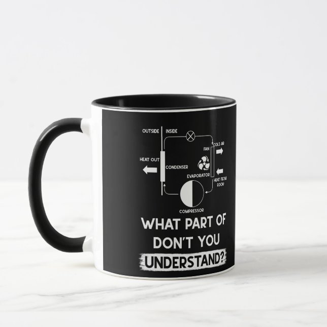 Taza Qué Parte No Entiende El Técnico Técnico De HVAC (Izquierda)