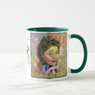 Taza que se agrieta de Hillary