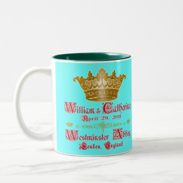 Taza que se casa real de Guillermo y de Catherine (Izquierda)