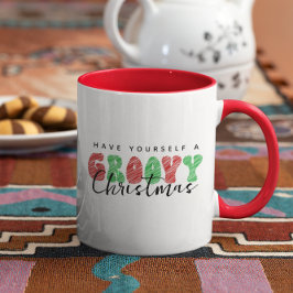 Taza Que Tengas Navidades Groovy