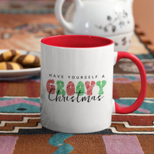 Taza Que Tengas Navidades Groovy