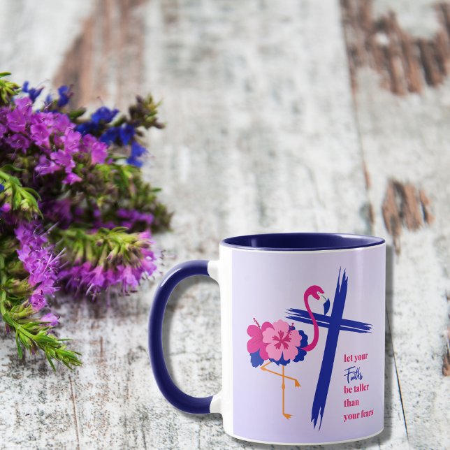 Taza Que tu fe sea más alta que tus miedos Cita (Subido por el creador)