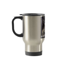 Taza que viaja con escena del lobo del grito